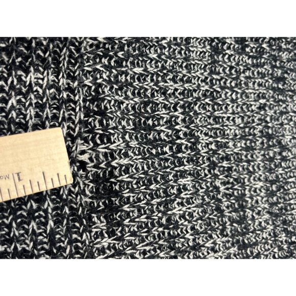 Effeci Creazioni Womens Large Black & White Knit Cardigan Sweater Color Block - Picture 9 of 12